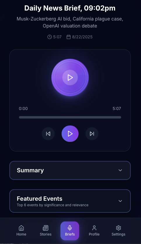 Podcast window
